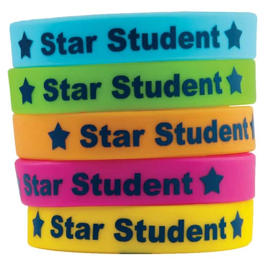 Teacher Created Resources Star Student Wristbands, 6 Packs of 10